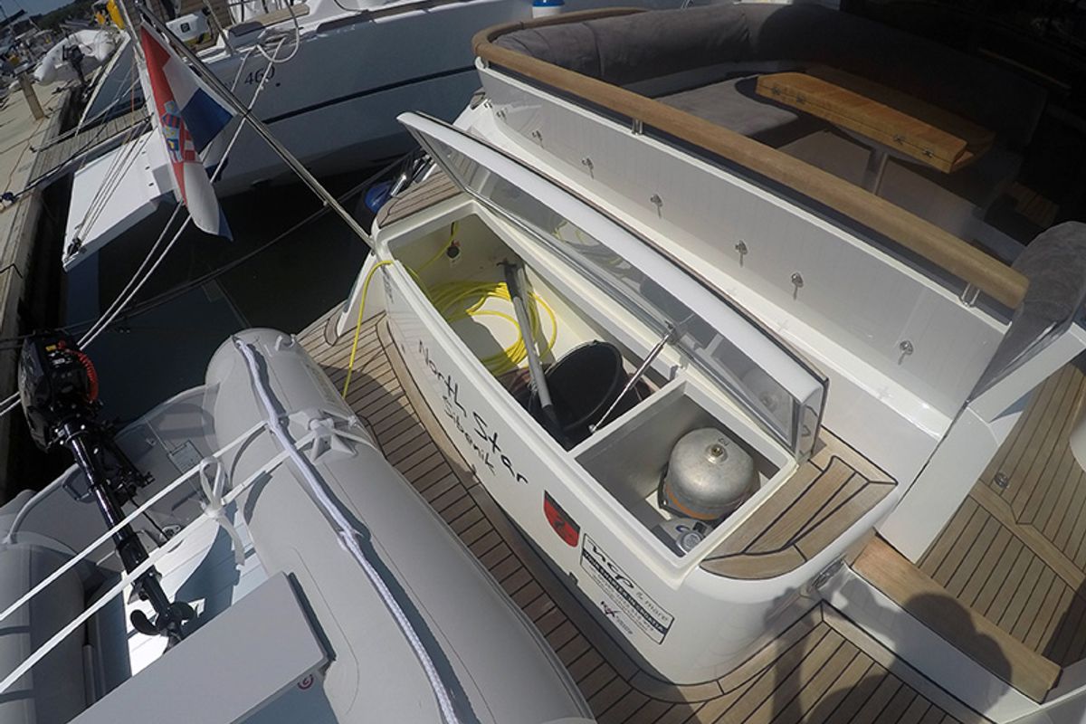 North star, a Marex 375 yacht at Grad Šibenik, Croatia