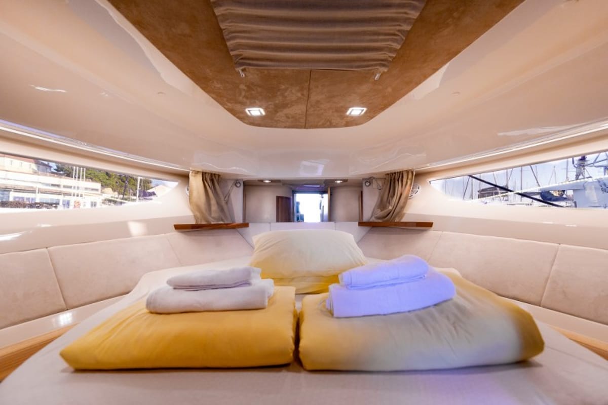Cabin on North star, a Marex 375 yacht at Grad Šibenik, Croatia