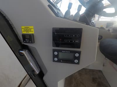 Cockpit of North star, a Marex 375 yacht at Grad Šibenik, Croatia