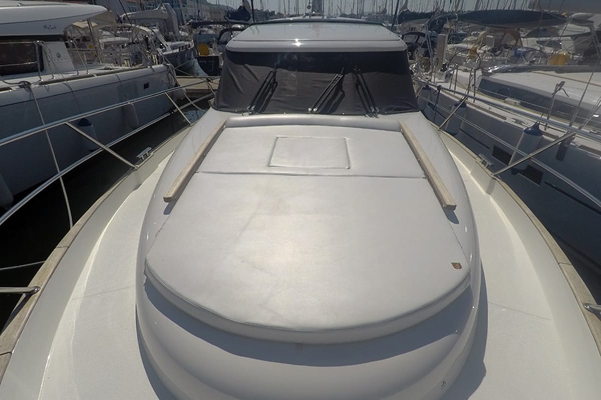 Deck of North star, a Marex 375 yacht at Grad Šibenik, Croatia