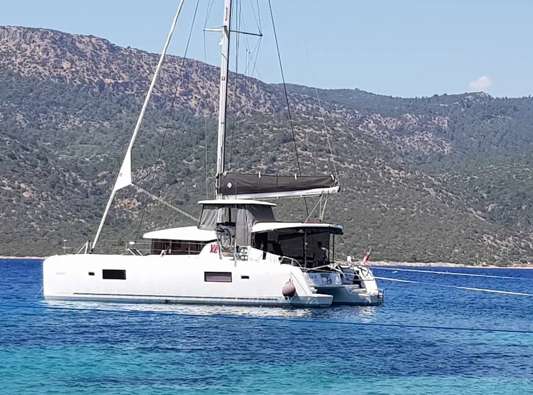 Starz, a Lagoon Lagoon 42 catamaran at Fethiye, Turkey