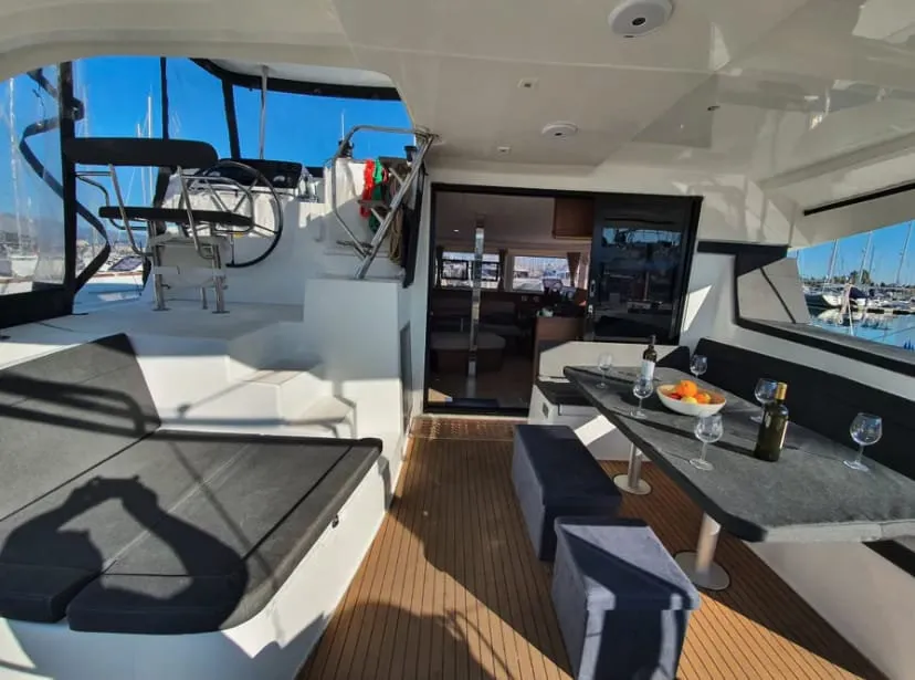 Starz, a Lagoon Lagoon 42 catamaran at Fethiye, Turkey