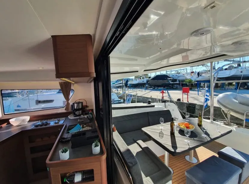 Starz, a Lagoon Lagoon 42 catamaran at Fethiye, Turkey