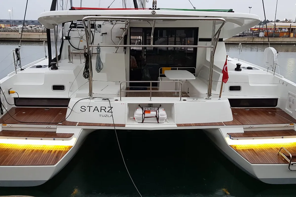Starz, a Lagoon Lagoon 42 catamaran at Fethiye, Turkey