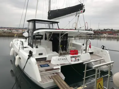 Starz, a Lagoon Lagoon 42 catamaran at Fethiye, Turkey
