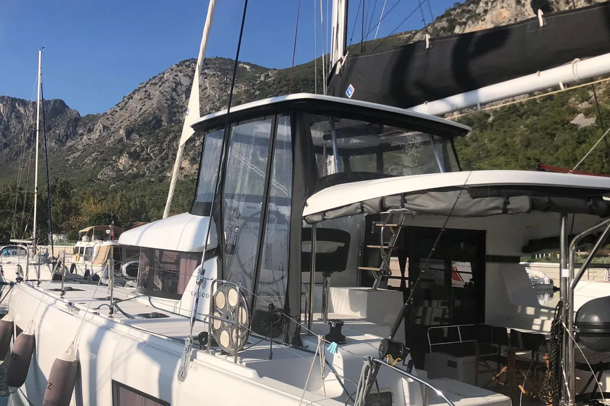 Starz, a Lagoon Lagoon 42 catamaran at Fethiye, Turkey