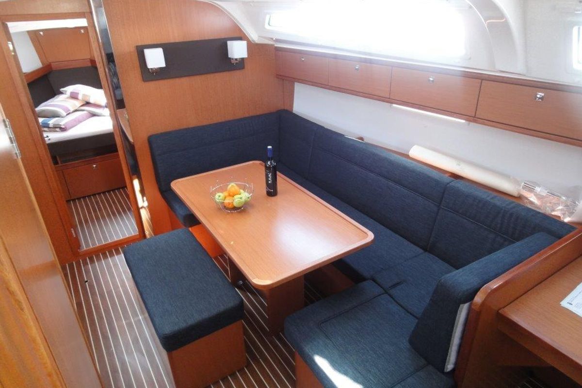 Salon of Ile, a Bavaria Cruiser 41 sailboat at Split, Croatia