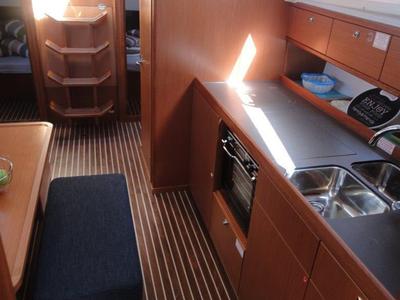 Galley of Ile, a Bavaria Cruiser 41 sailboat at Split, Croatia