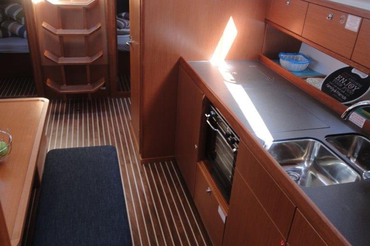 Galley of Ile, a Bavaria Cruiser 41 sailboat at Split, Croatia