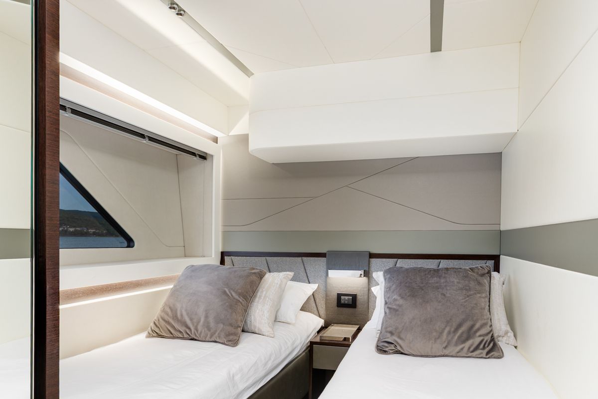 Cabin on X2, a Sunseeker 65 yacht at Split, Croatia