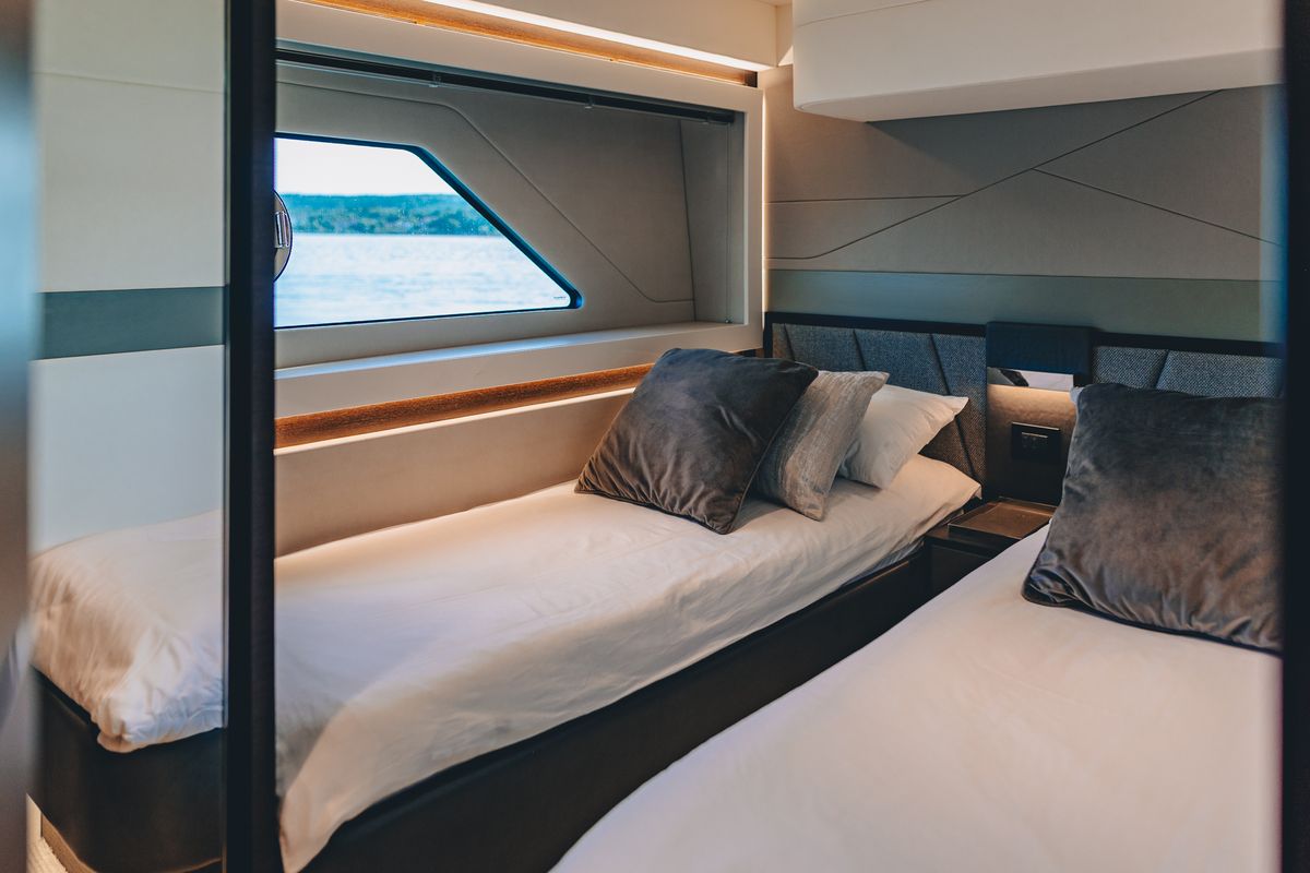 Cabin on X2, a Sunseeker 65 yacht at Split, Croatia