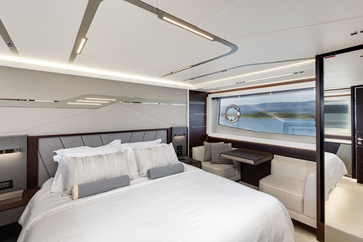 Cabin on X2, a Sunseeker 65 yacht at Split, Croatia