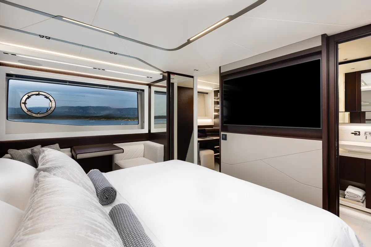 Cabin on X2, a Sunseeker 65 yacht at Split, Croatia
