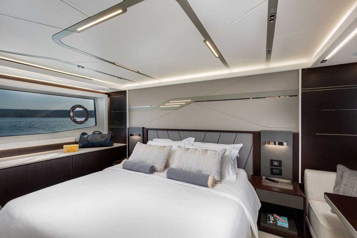 Cabin on X2, a Sunseeker 65 yacht at Split, Croatia