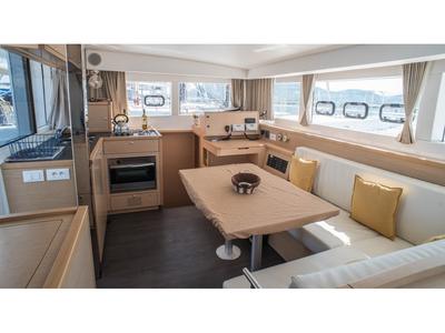 Galley of EXPLORER, a Lagoon 39 catamaran at Municipal Unit of Lefkada, Greece