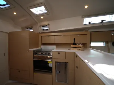 Galley of El Diablo, a Hanse Yachts Hanse 410 sailboat at Rosignano Solvay, Italy