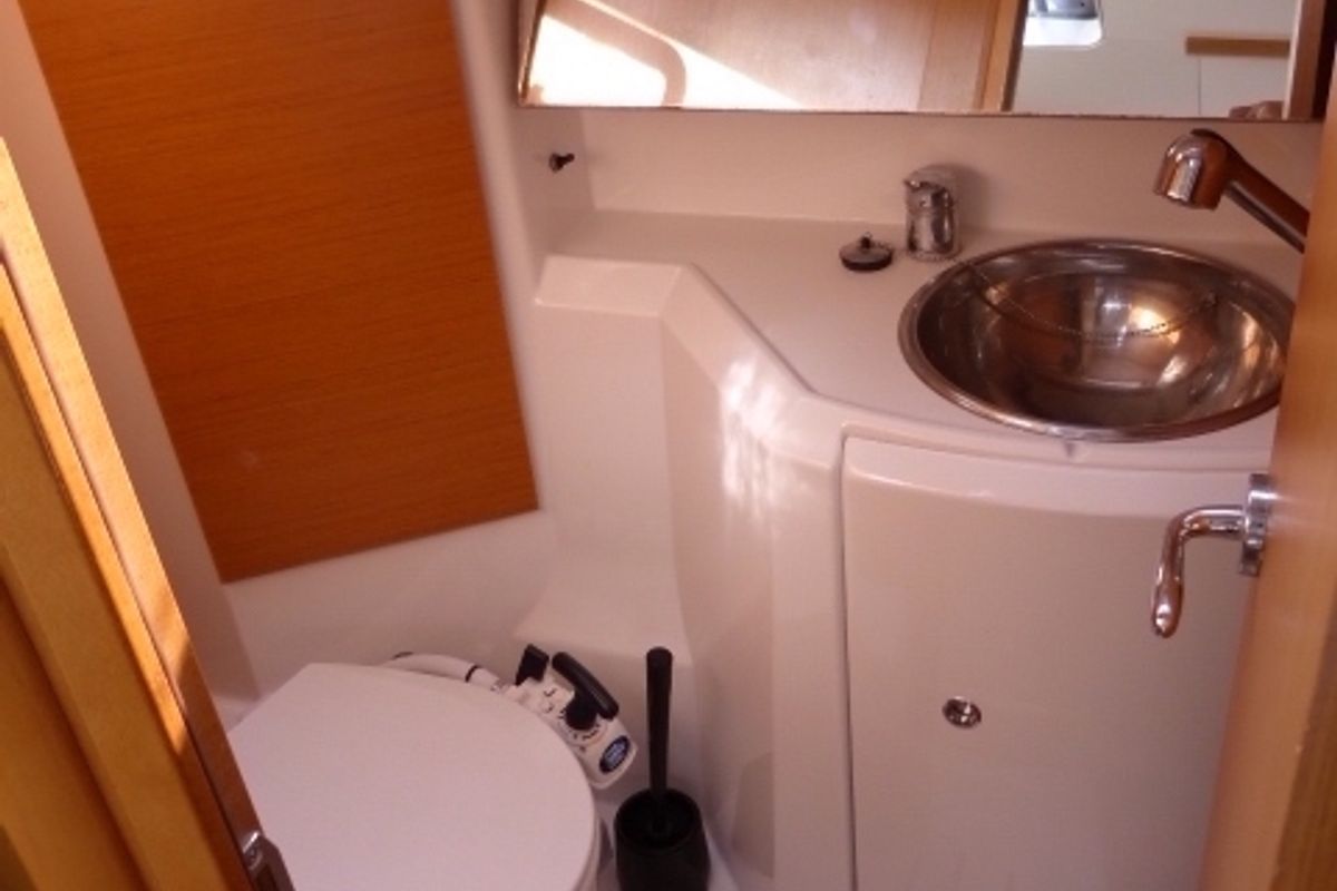 Head on Scooby-Doo, a Jeanneau Sun Odyssey 36i sailboat at Fethiye, Turkey