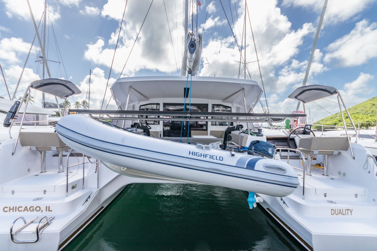 Exterior view of Duality II, a Nautitech Rochefort Nautitech 44 catamaran at Road Town, British Virgin Islands
