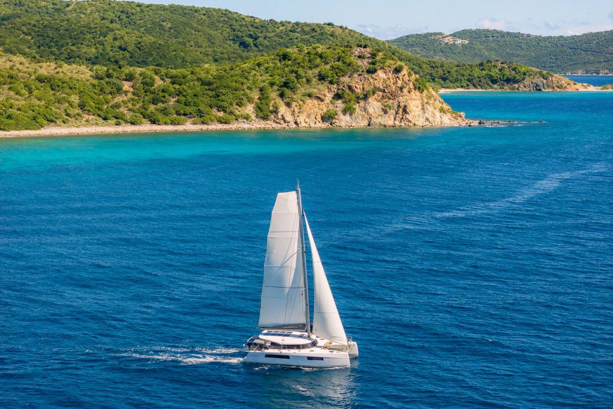 Exterior view of Duality II, a Nautitech Rochefort Nautitech 44 catamaran at Road Town, British Virgin Islands