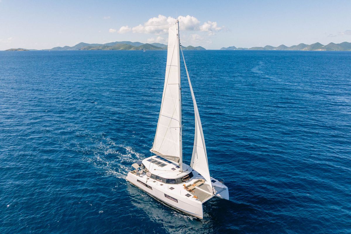 Exterior view of Duality II, a Nautitech Rochefort Nautitech 44 catamaran at Road Town, British Virgin Islands