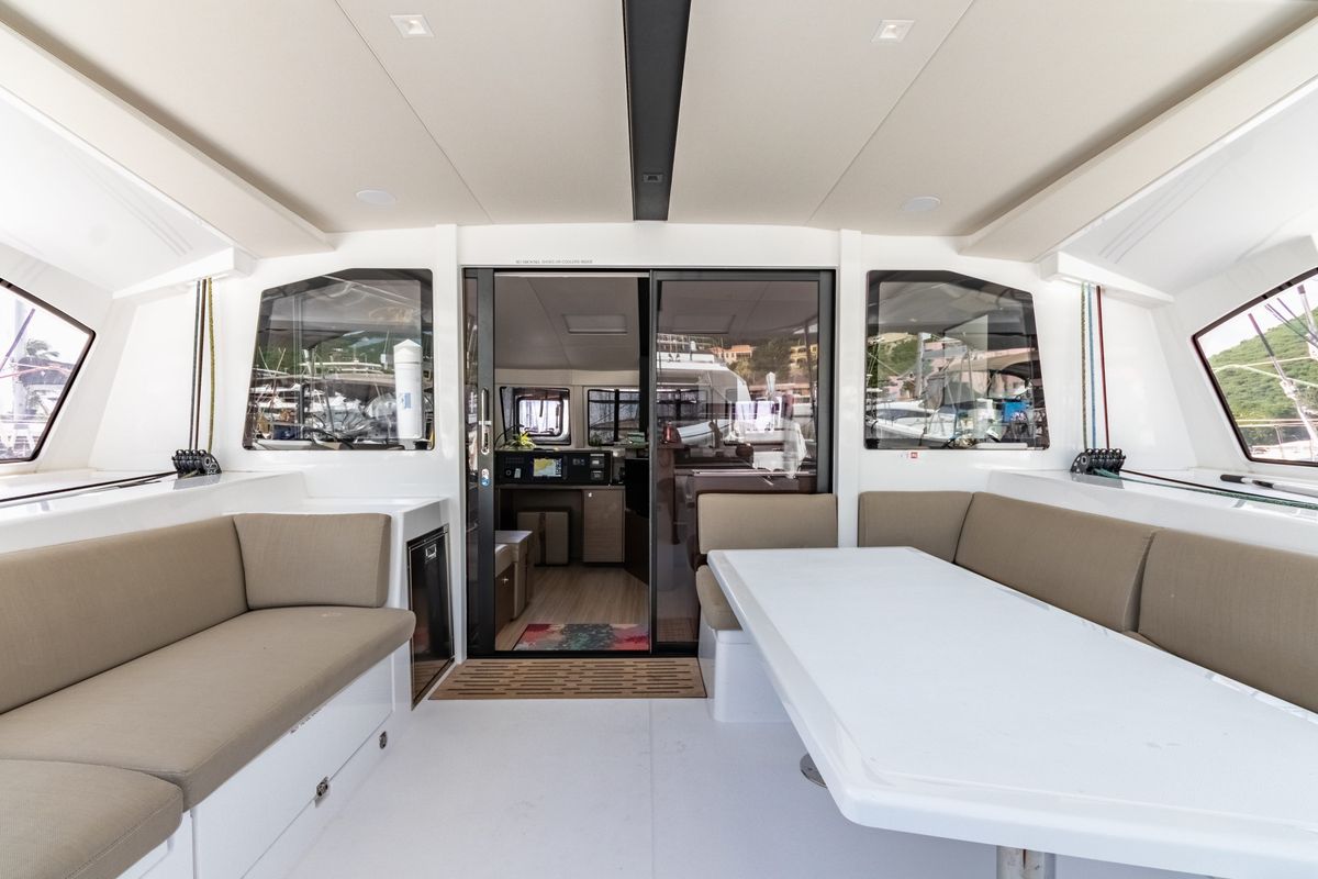 Salon of Duality II, a Nautitech Rochefort Nautitech 44 catamaran at Road Town, British Virgin Islands