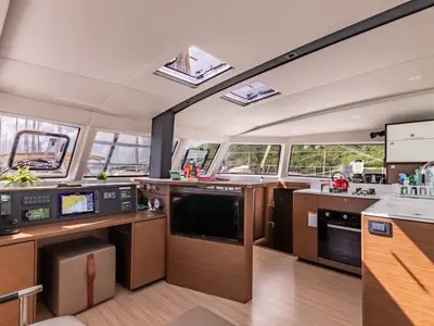 Galley of Duality II, a Nautitech Rochefort Nautitech 44 catamaran at Road Town, British Virgin Islands