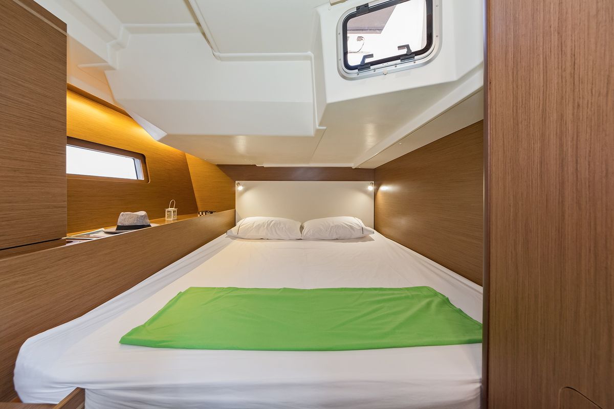 Cabin on Freyja, a Beneteau Oceanis 51.1 sailboat at Kos, Greece