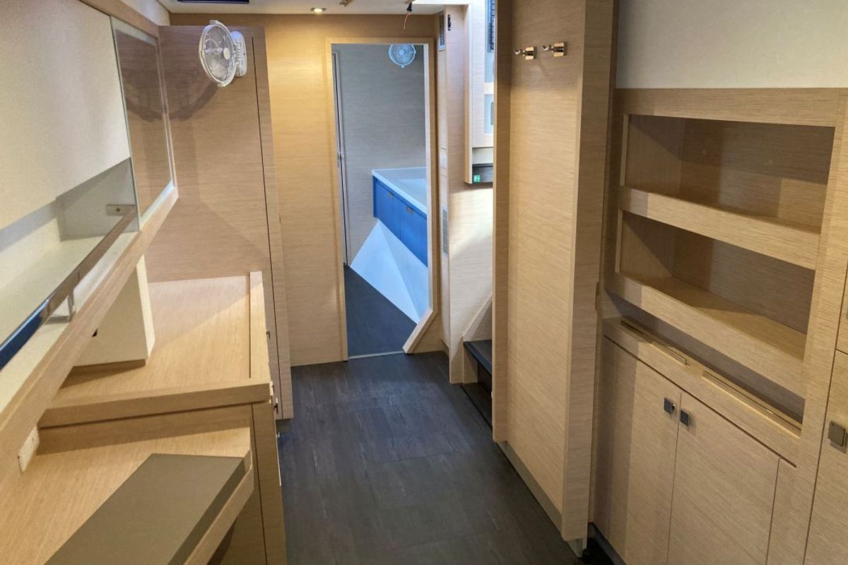 Cabin on Aquaphoria, a Fountaine Pajot Tanna 47 Maestro catamaran at Charlotte Amalie, United States