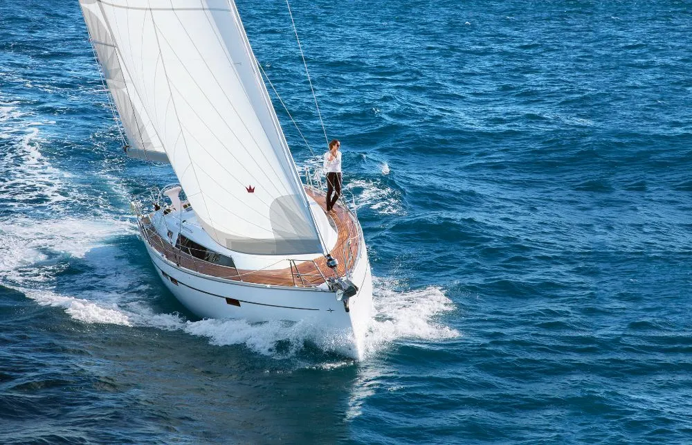 Athene, a Bavaria Cruiser 46 sailboat at Općina Rogoznica, Croatia