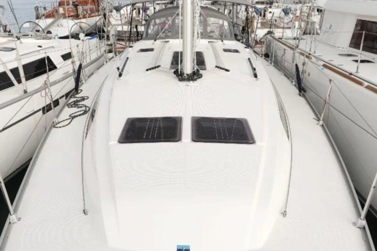 Athene, a Bavaria Cruiser 46 sailboat at Općina Rogoznica, Croatia