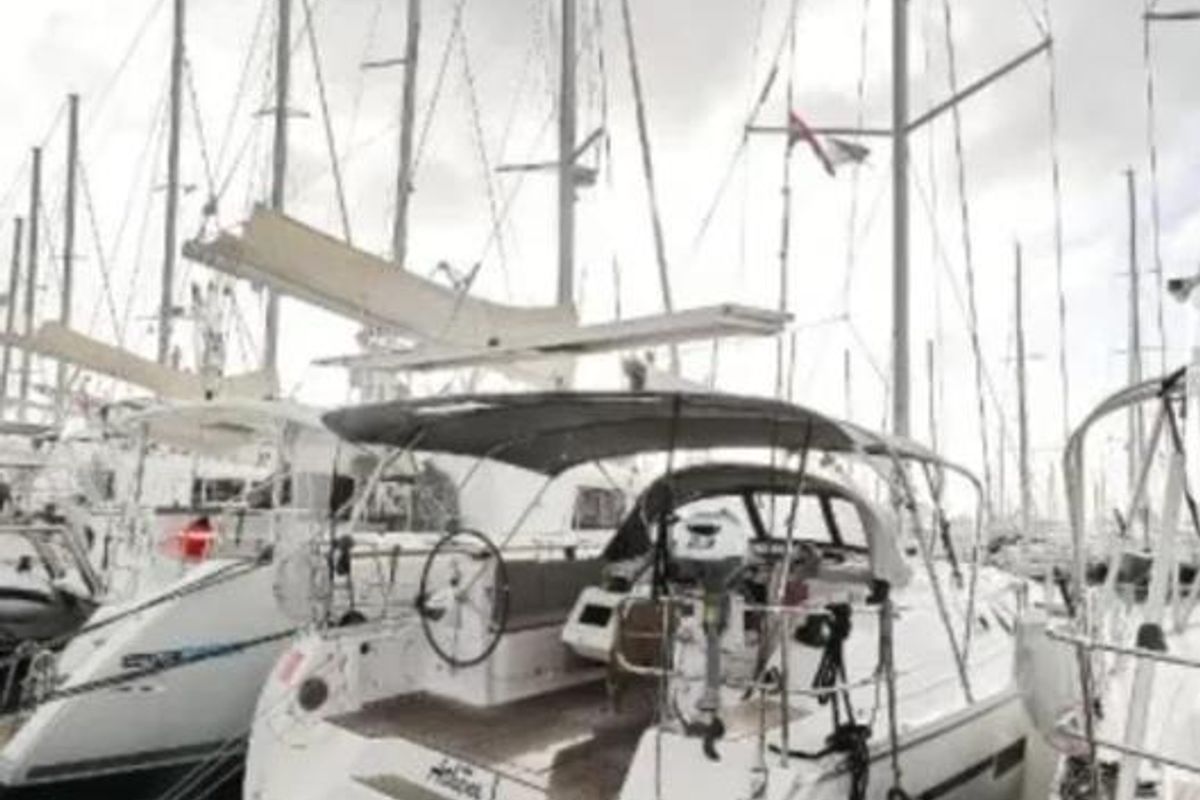 Athene, a Bavaria Cruiser 46 sailboat at Općina Rogoznica, Croatia