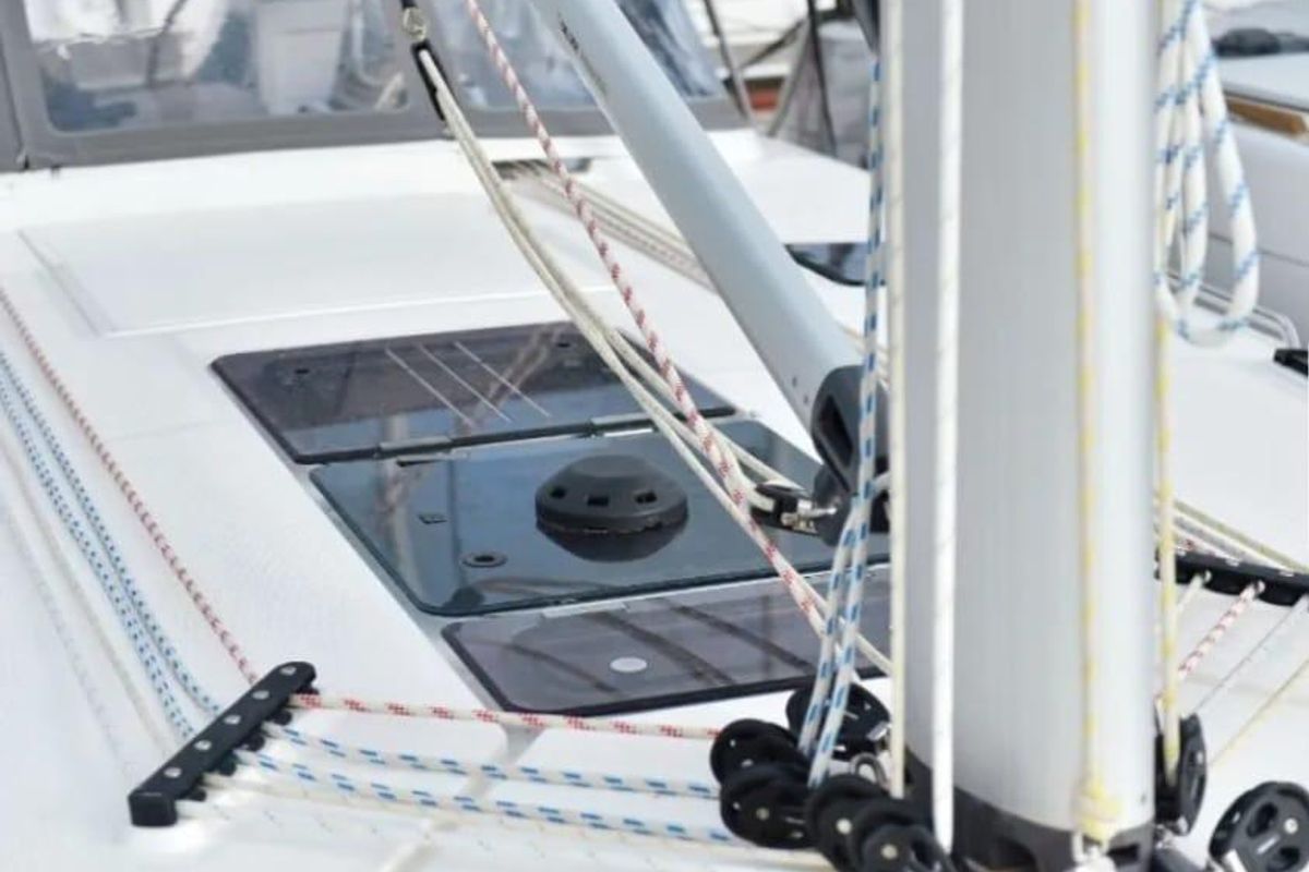 Athene, a Bavaria Cruiser 46 sailboat at Općina Rogoznica, Croatia