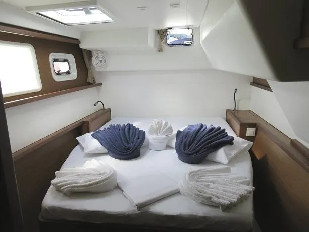 Cabin on Arome, a Lagoon 450 S catamaran at Seychelles, Mahe, Seychelles