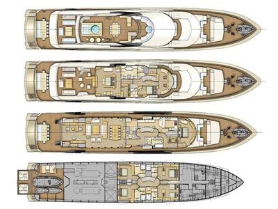 Floor plan of La Pellegrina 1, a Gulet Luxury Motor Yacht yacht at Athens, Greece