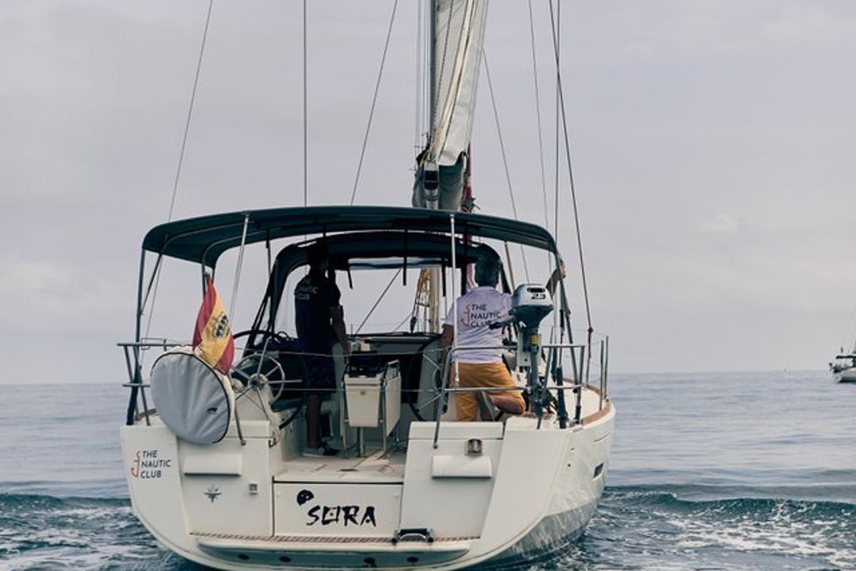 Exterior view of Sora, a Jeanneau Sun Odyssey 409 sailboat at Dénia, Spain