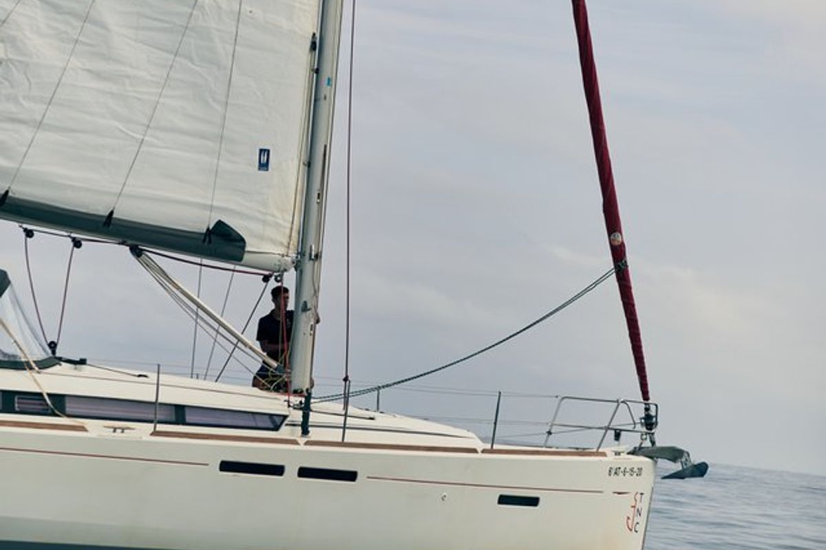 Exterior view of Sora, a Jeanneau Sun Odyssey 409 sailboat at Dénia, Spain