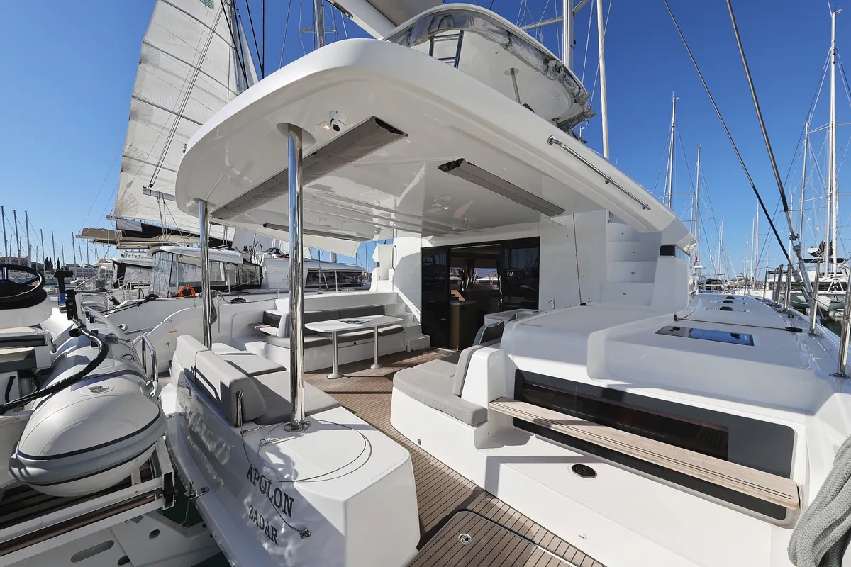 Exterior view of APOLON, a Lagoon 51 catamaran at Općina Sukošan, Croatia