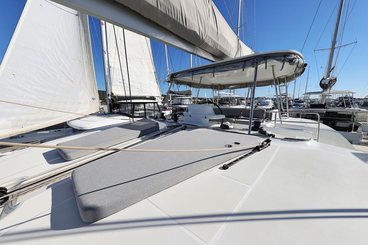 Deck of APOLON, a Lagoon 51 catamaran at Općina Sukošan, Croatia