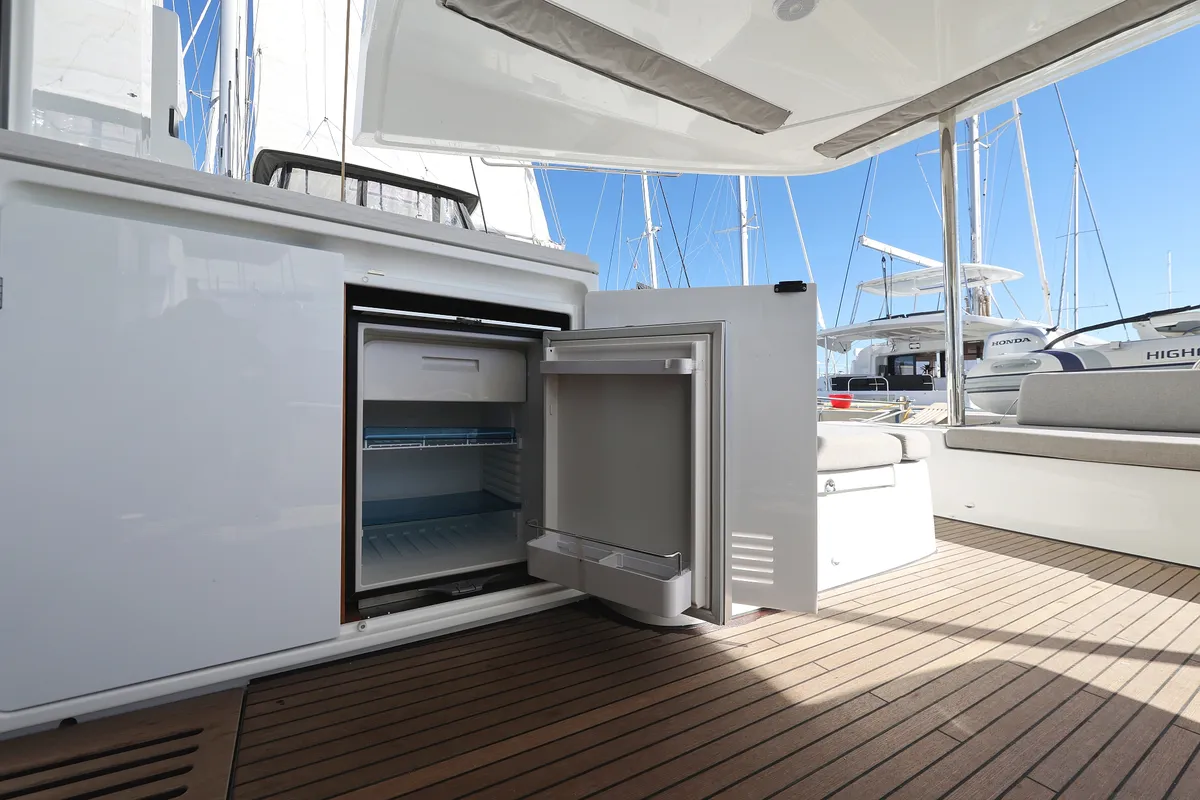 Deck of APOLON, a Lagoon 51 catamaran at Općina Sukošan, Croatia