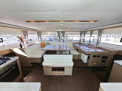 Salon of APOLON, a Lagoon 51 catamaran at Općina Sukošan, Croatia