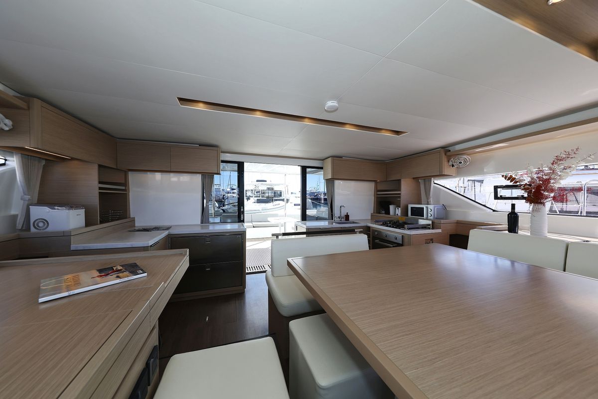 Galley of APOLON, a Lagoon 51 catamaran at Općina Sukošan, Croatia