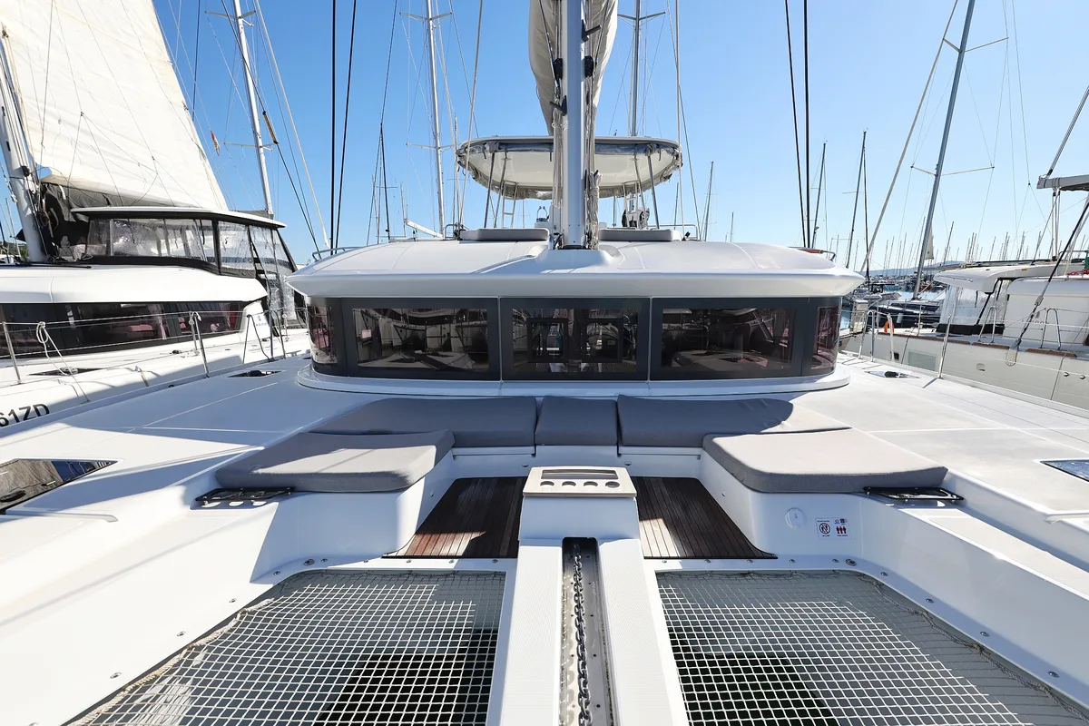 Deck of APOLON, a Lagoon 51 catamaran at Općina Sukošan, Croatia