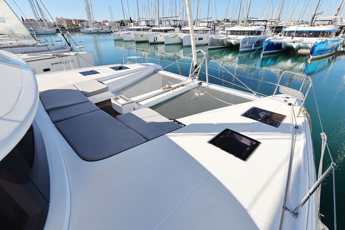 Deck of APOLON, a Lagoon 51 catamaran at Općina Sukošan, Croatia