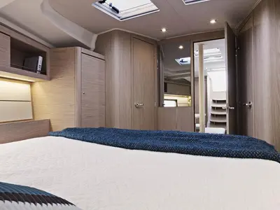 Cabin on Moorings 46.4 Club, a Beneteau Oceanis 46.1 sailboat at Procida, Italy