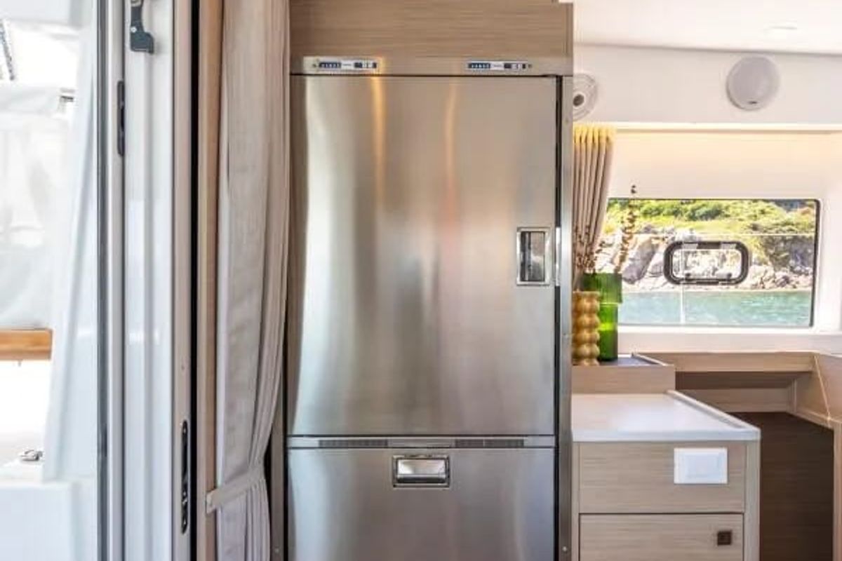 Galley of Premium, a Lagoon 43 catamaran at Trapani, Italy