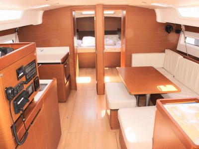 Salon of None, a Jeanneau Sun Odyssey 490 sailboat at Split, Croatia