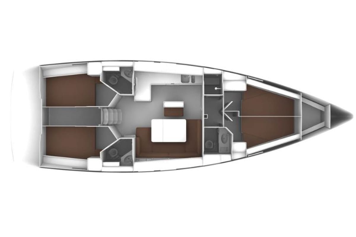 Melodia, a Bavaria Cruiser 46 sailboat at Municipal Unit of Rhodes, Greece
