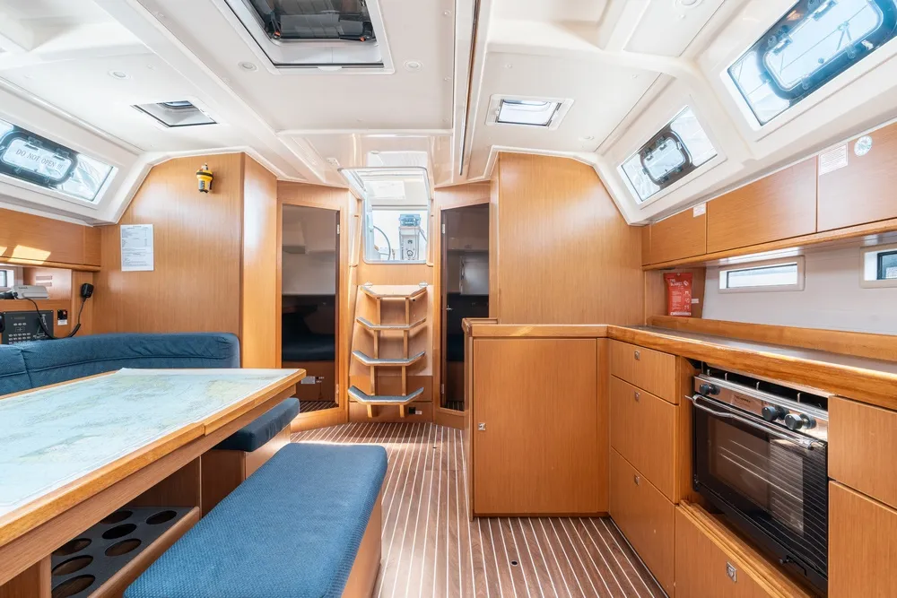 Melodia, a Bavaria Cruiser 46 sailboat at Municipal Unit of Rhodes, Greece