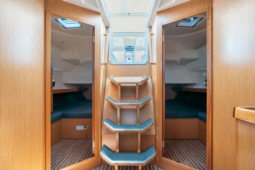 Melodia, a Bavaria Cruiser 46 sailboat at Municipal Unit of Rhodes, Greece
