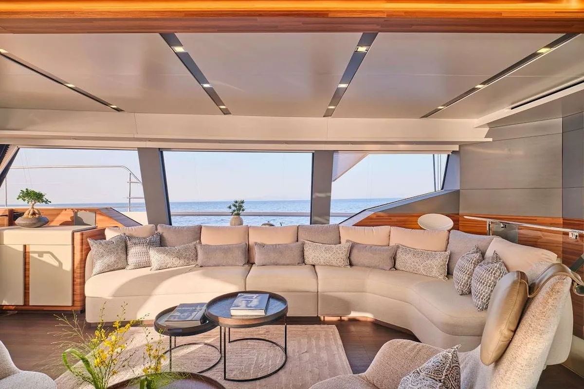 Alina, a Fountaine Pajot Power 80 catamaran at Vouliagmeni Municipal Unit, Greece